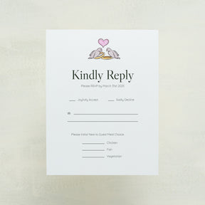 Lovebirds RSVP Cards