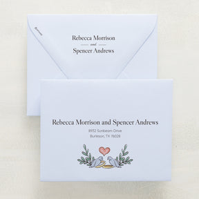 Lovebirds Reply Envelopes