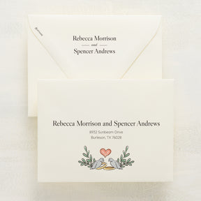 Lovebirds Reply Envelopes