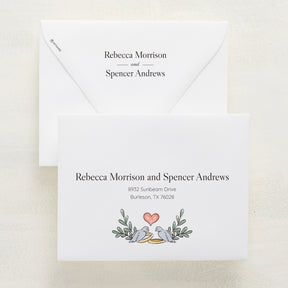 Lovebirds Reply Envelopes