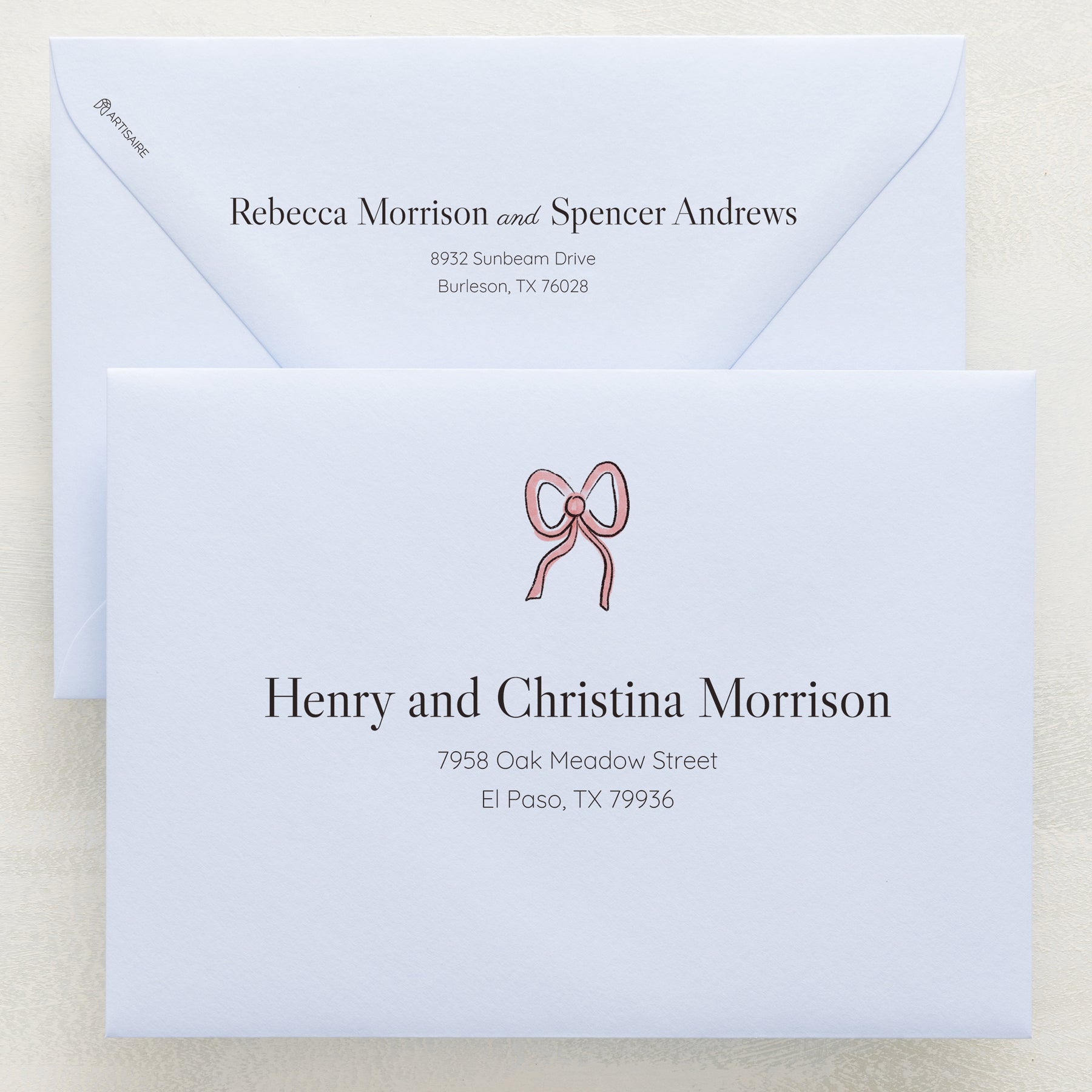 Lovebirds Addressed Envelopes