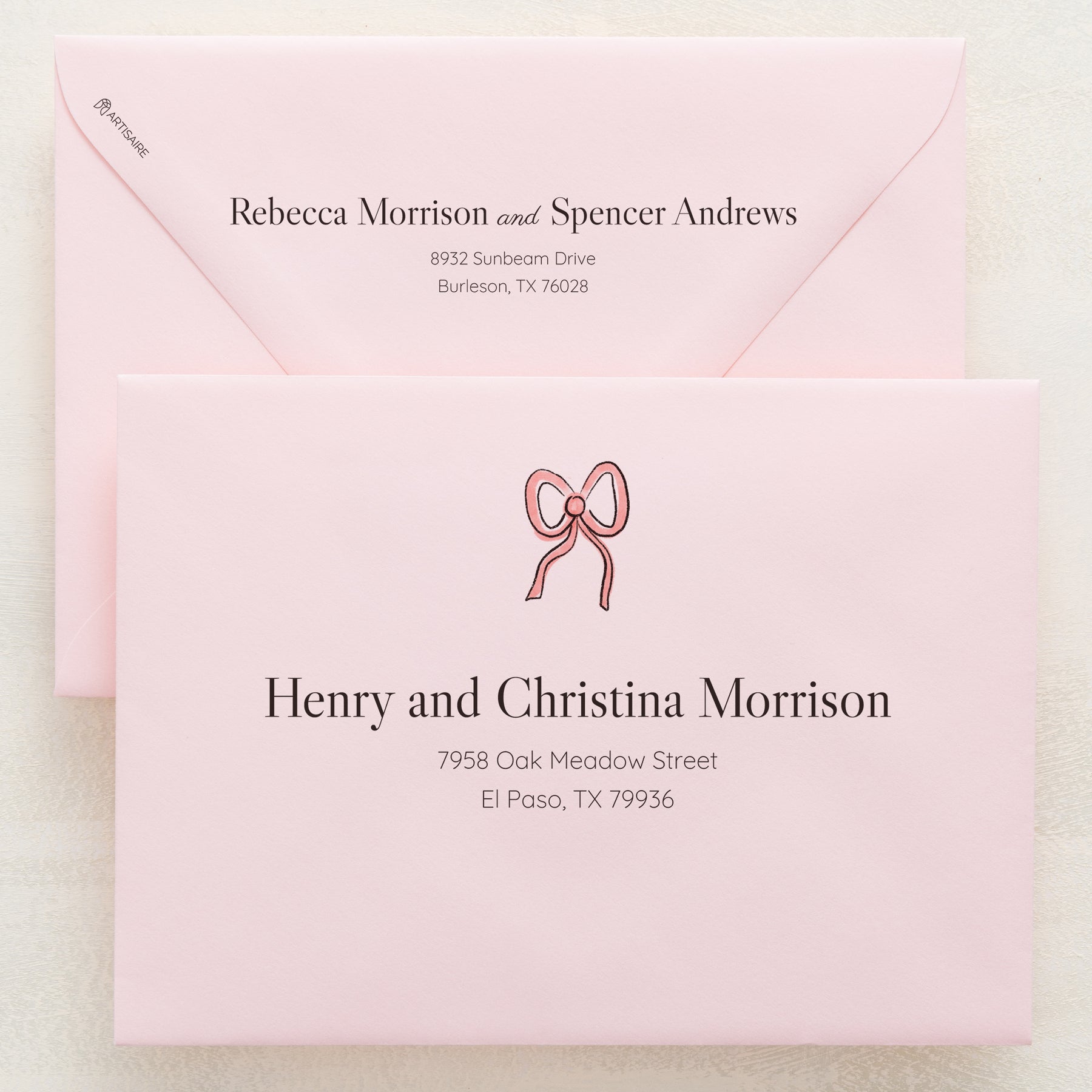 Lovebirds Addressed Envelopes