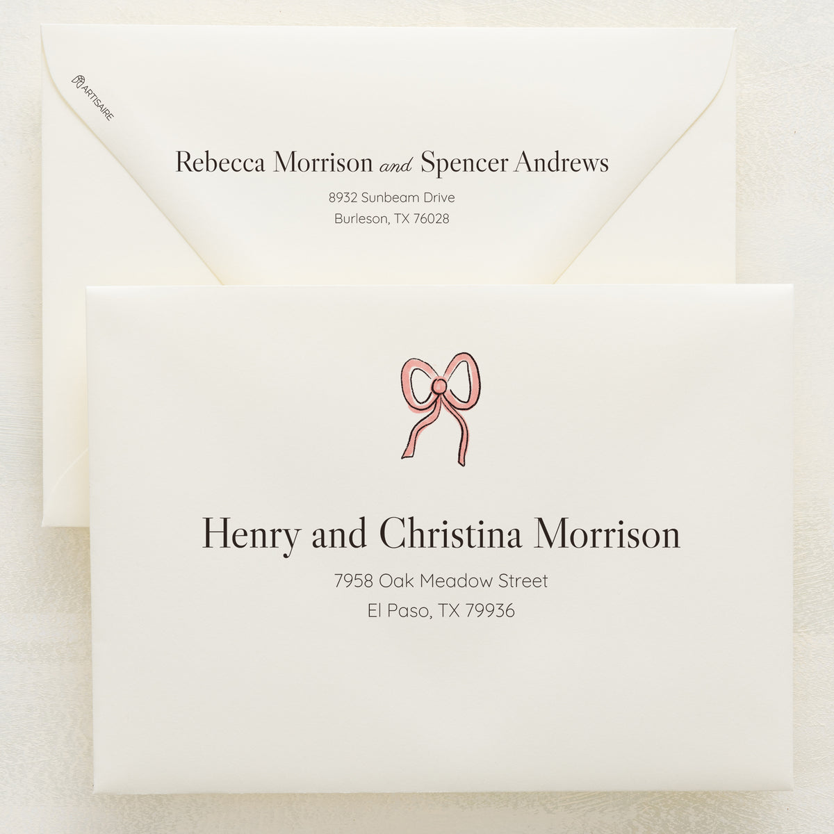 Lovebirds Addressed Envelopes