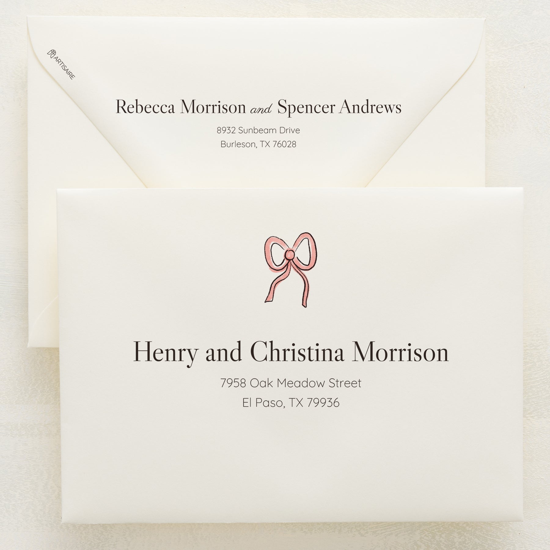 Lovebirds Addressed Envelopes