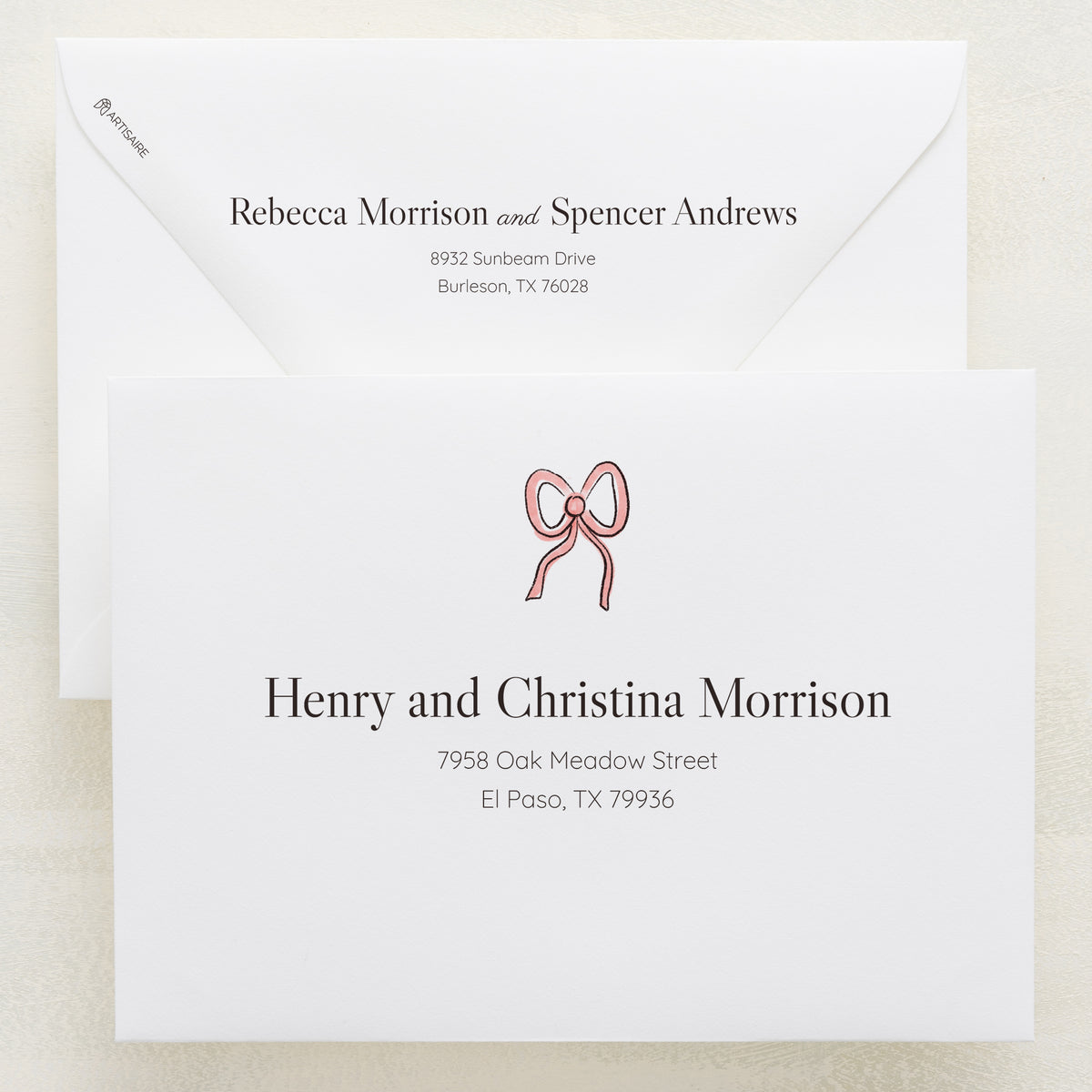 Lovebirds Addressed Envelopes