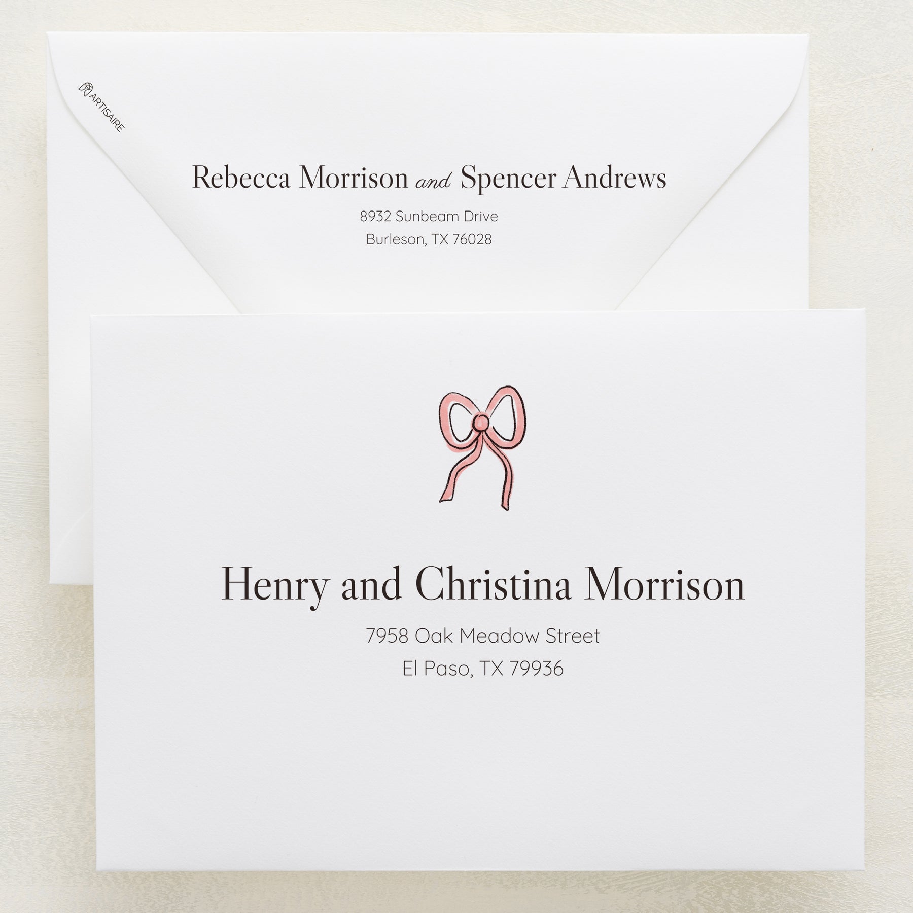 Lovebirds Addressed Envelopes