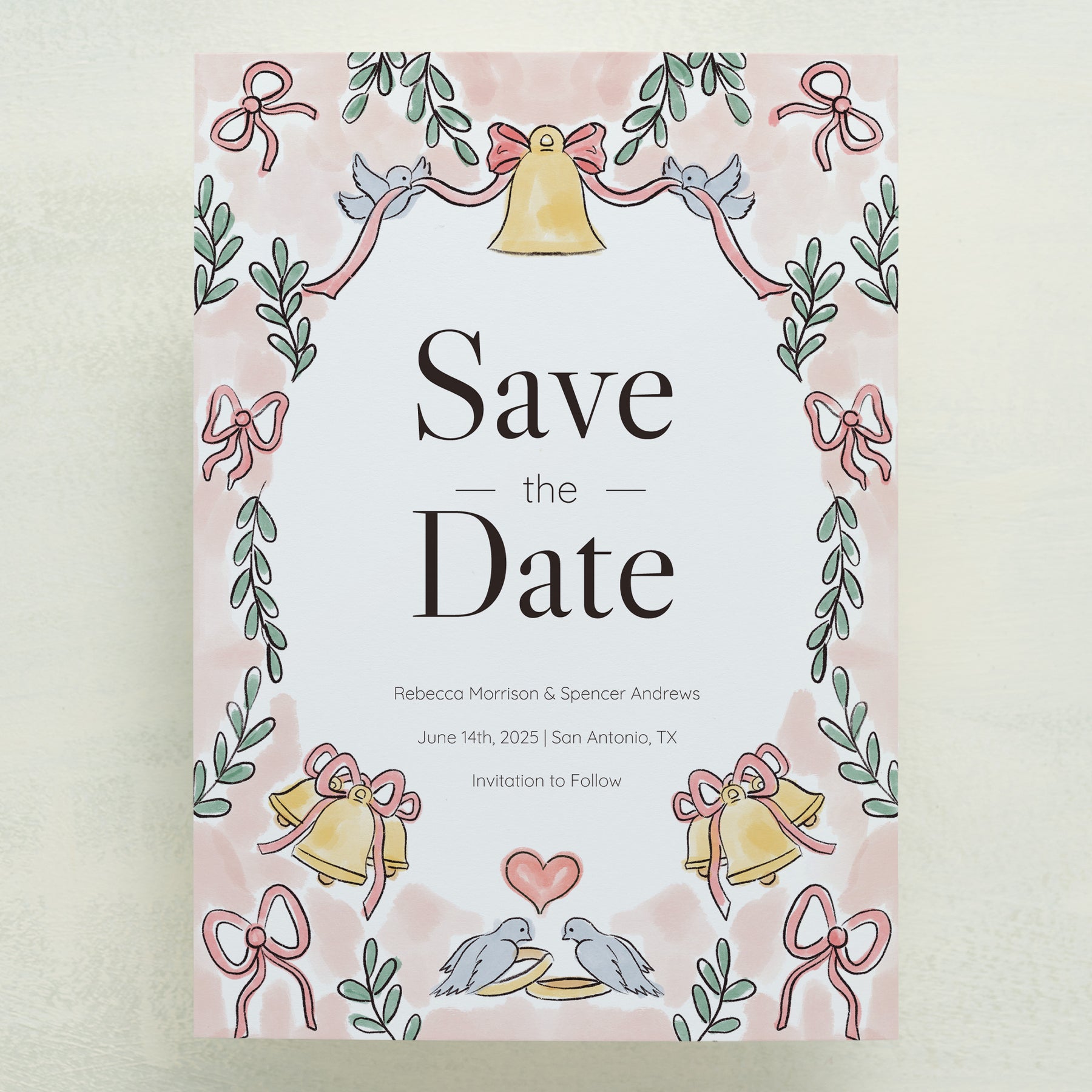 Lovebirds Save The Date