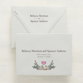 Lovebirds Reply Envelopes