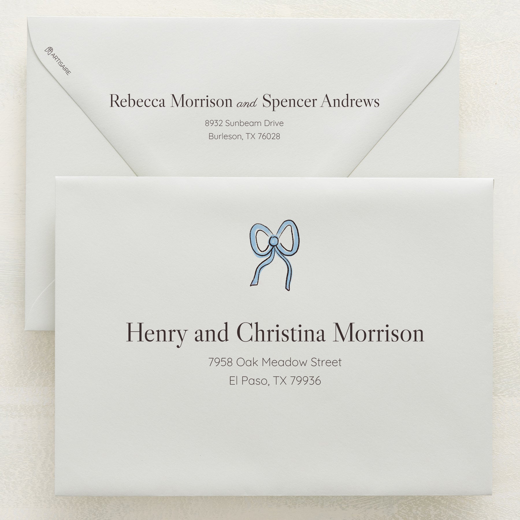 Lovebirds Addressed Envelopes