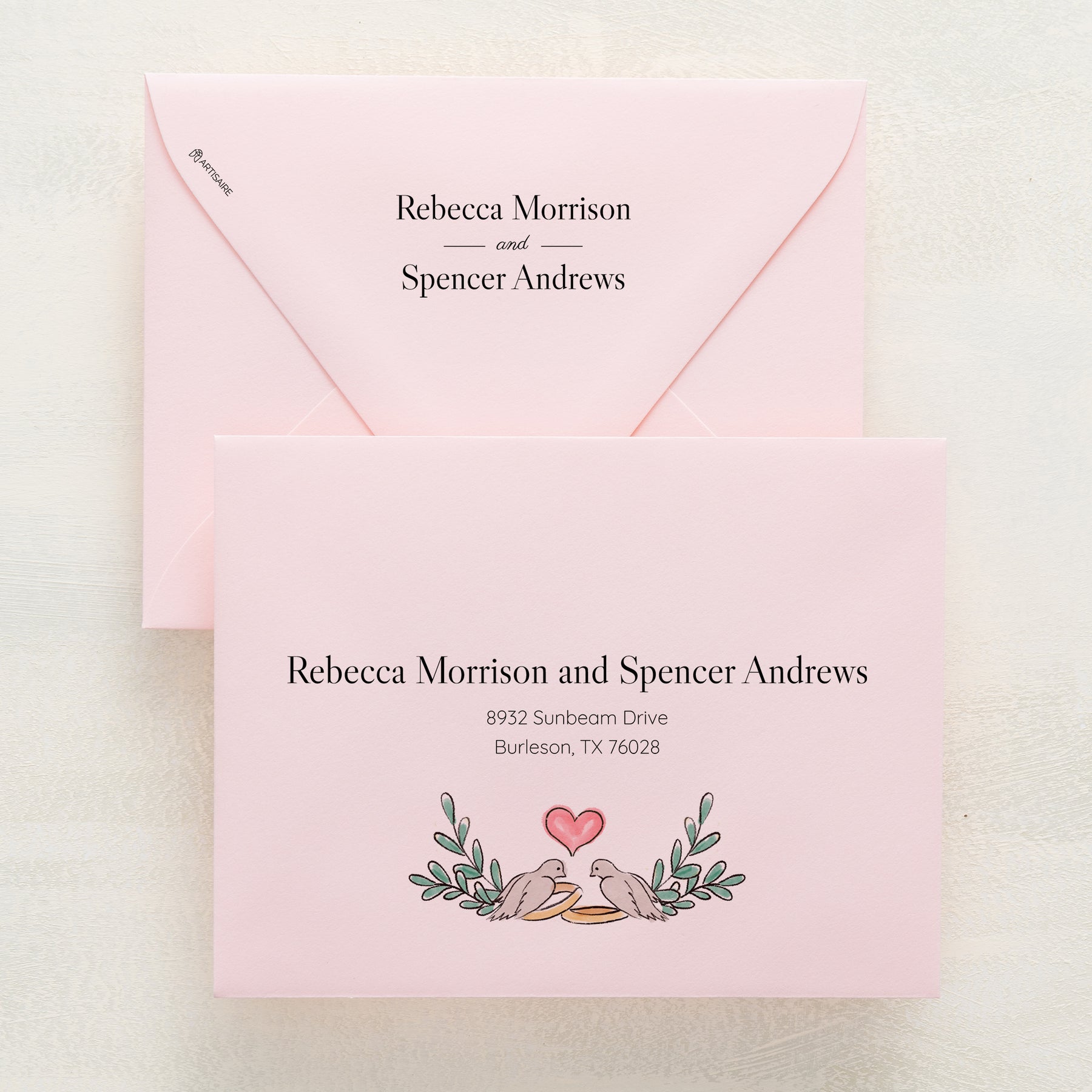 Lovebirds Reply Envelopes