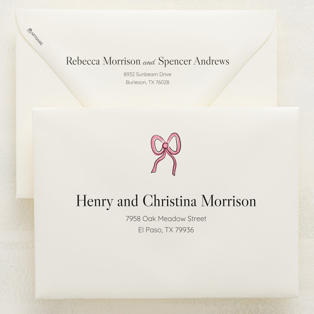 Lovebirds Addressed Envelopes