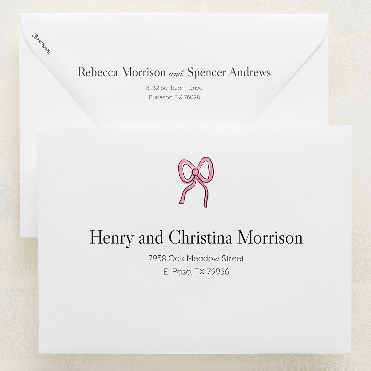 Lovebirds Addressed Envelopes