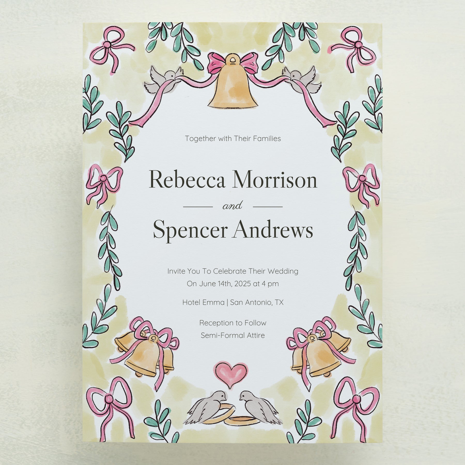 Lovebirds Wedding Invitations