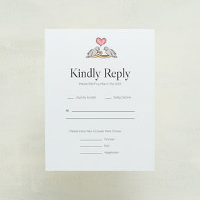 Lovebirds RSVP Cards