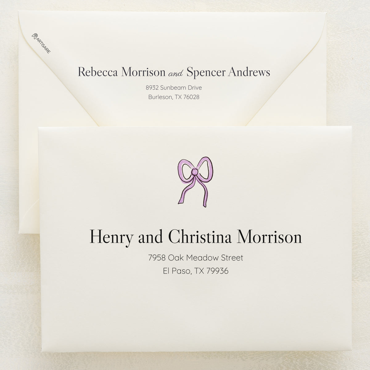 Lovebirds Addressed Envelopes