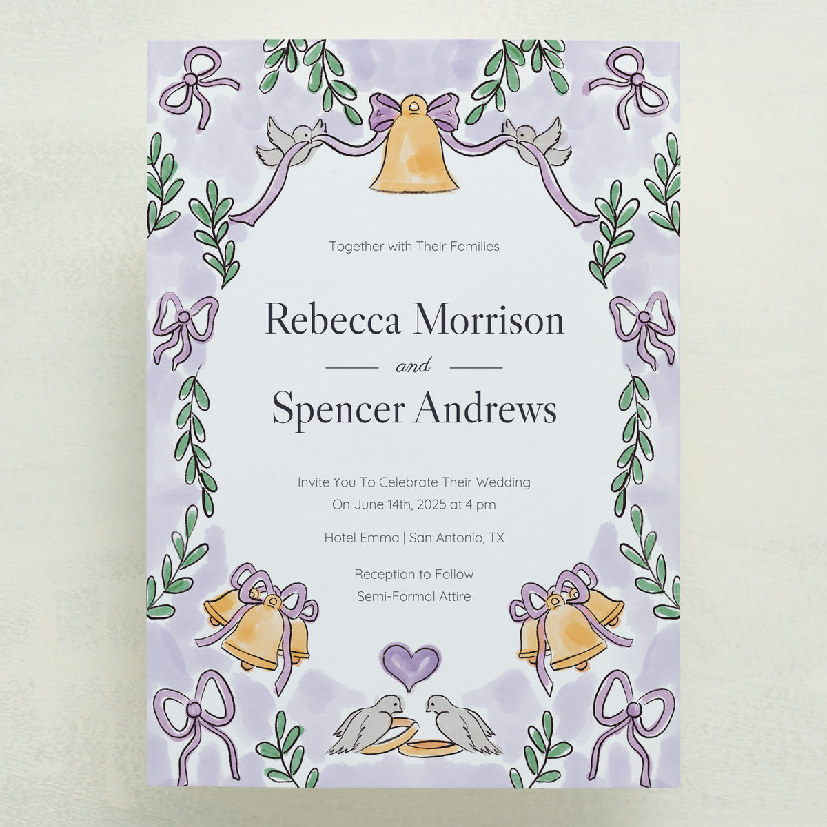 Lovebirds Wedding Invitations