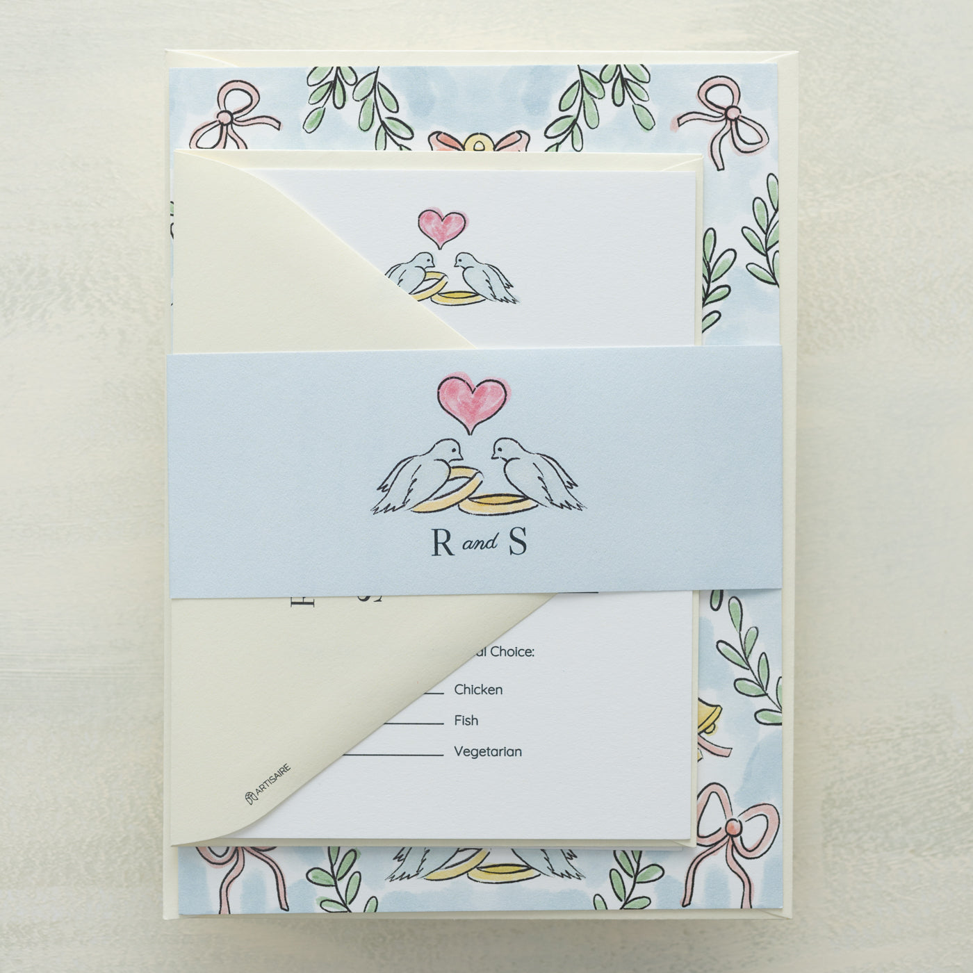 Lovebirds RSVP Cards