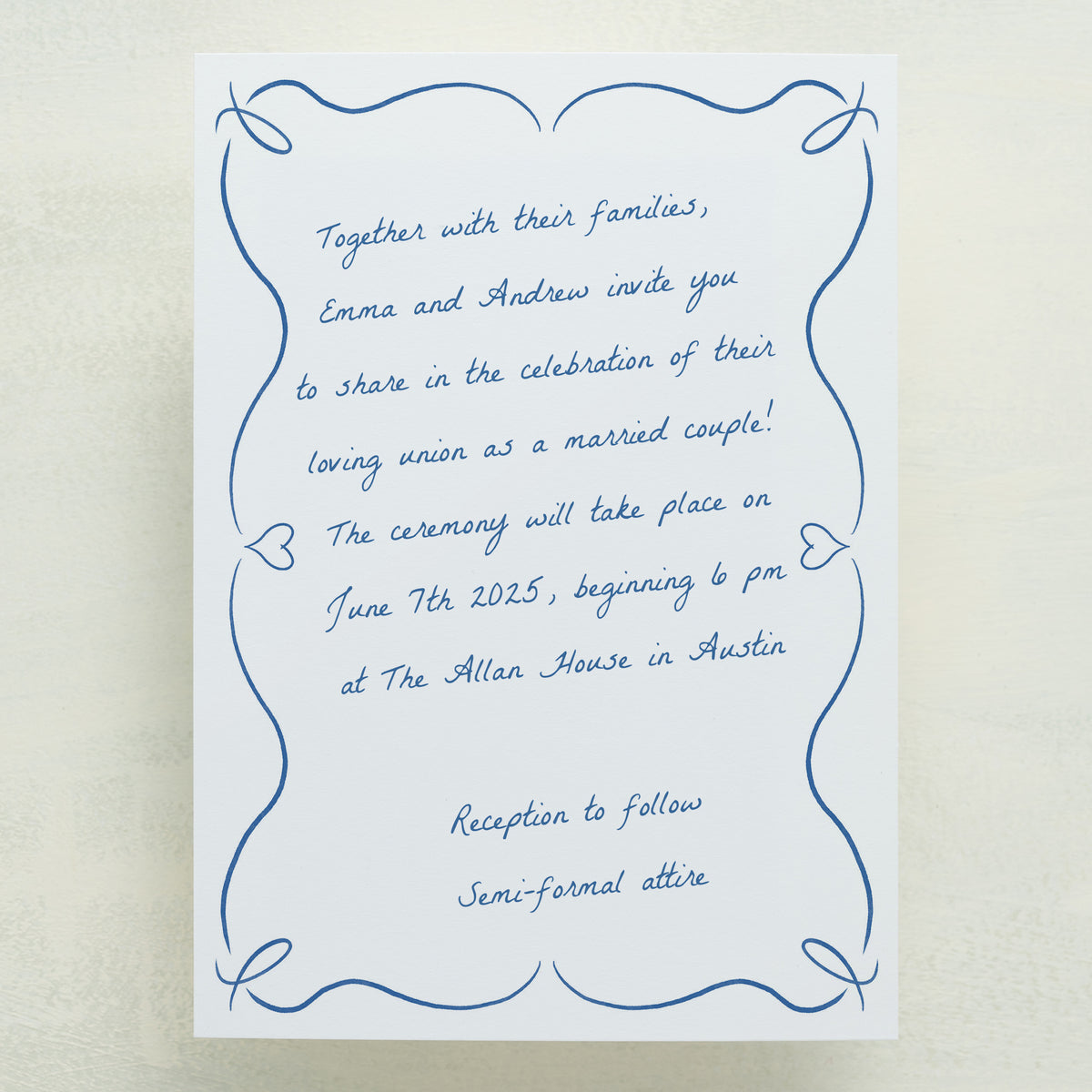 Scribble Wedding Invitations