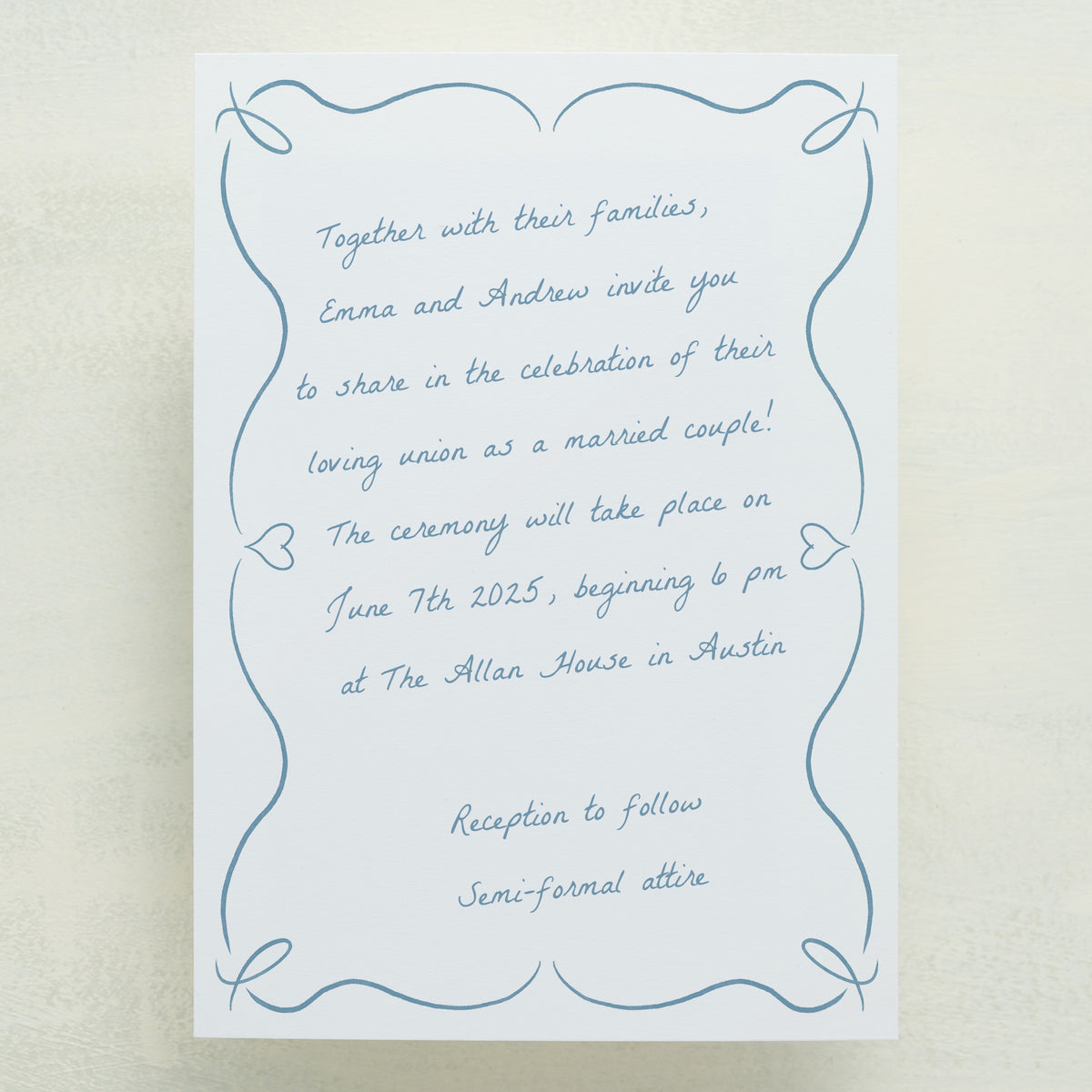 Scribble Wedding Invitations