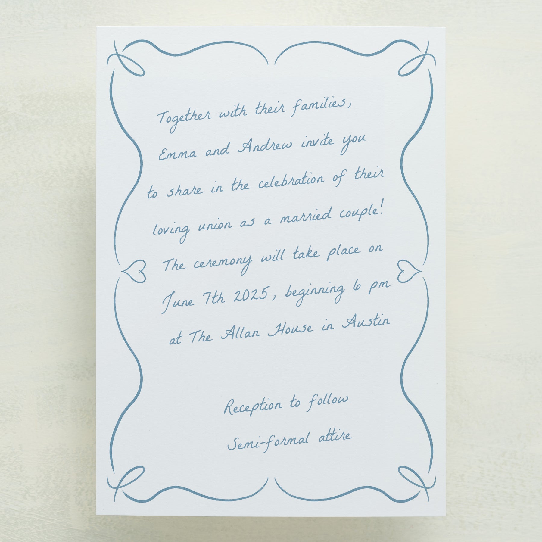 (Sample) Scribble Wedding Invitations