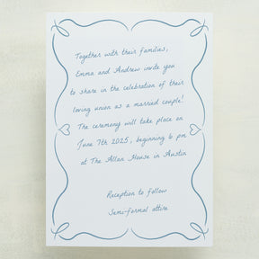 (Sample) Scribble Wedding Invitations