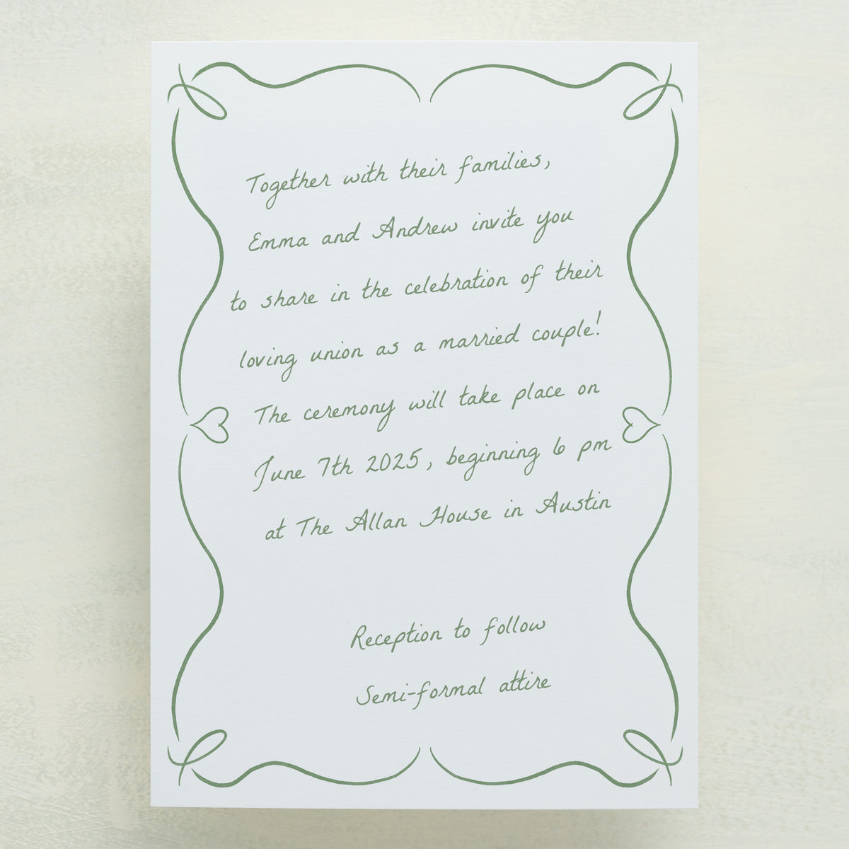 Scribble Wedding Invitations