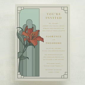 Lily Nouveau Wedding Invitations