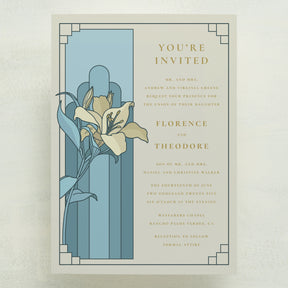 Lily Nouveau Wedding Invitations