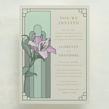 Lily Nouveau Wedding Invitations