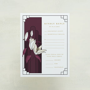 Lily Nouveau RSVP Cards