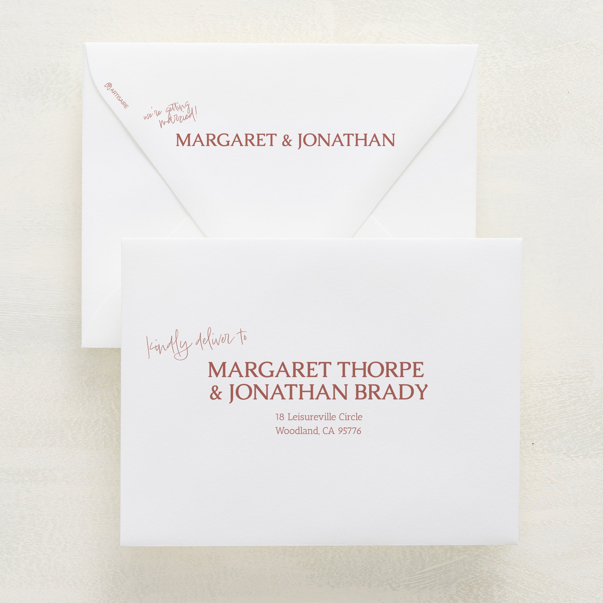 Dearest, Custom Reply Envelopes