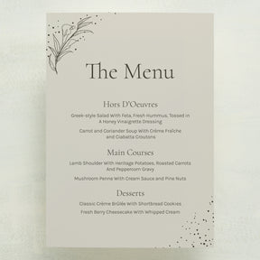 Full Bloom Menu