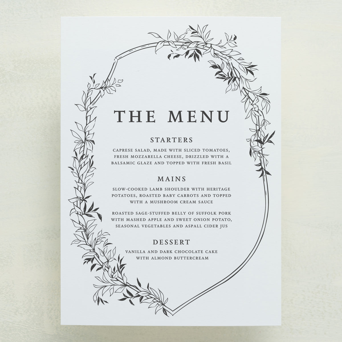 Monarch Menu