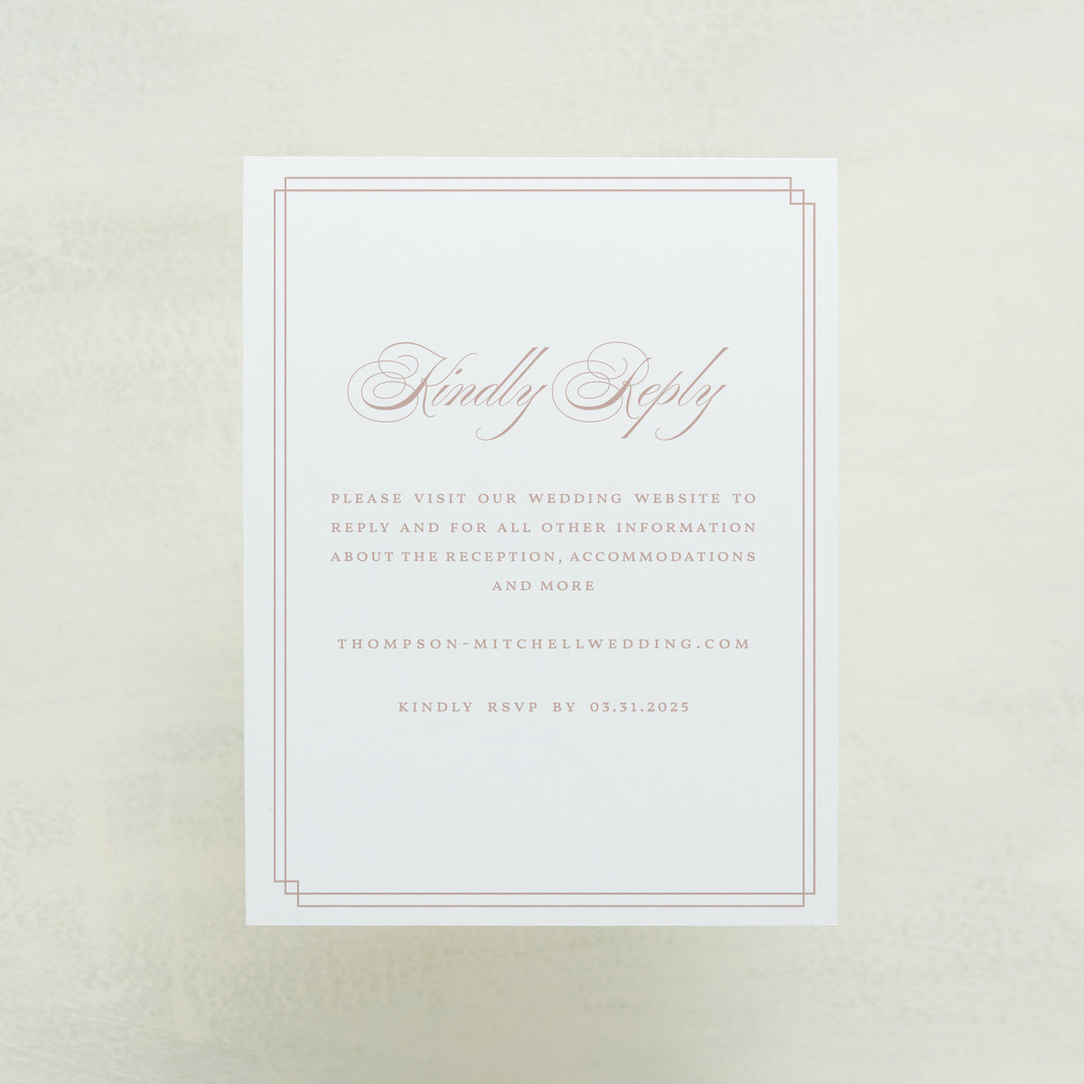 Always Traditional Digital RSVP Card