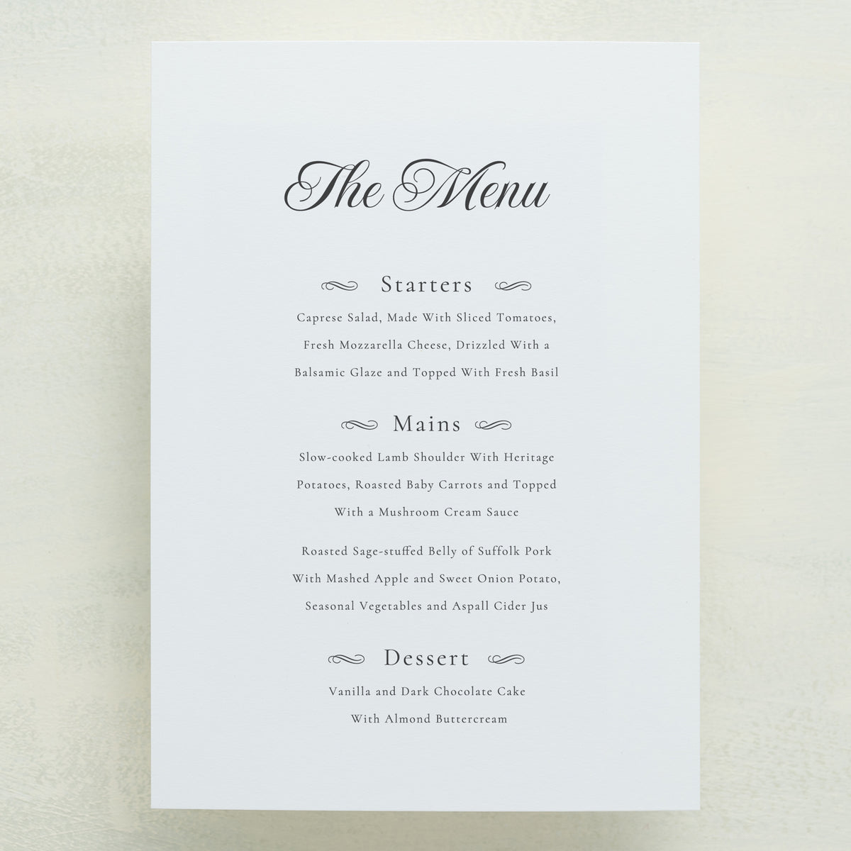 Monroe Menu