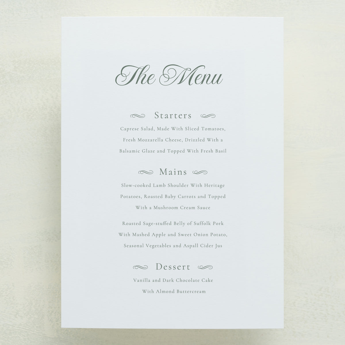 Monroe Menu
