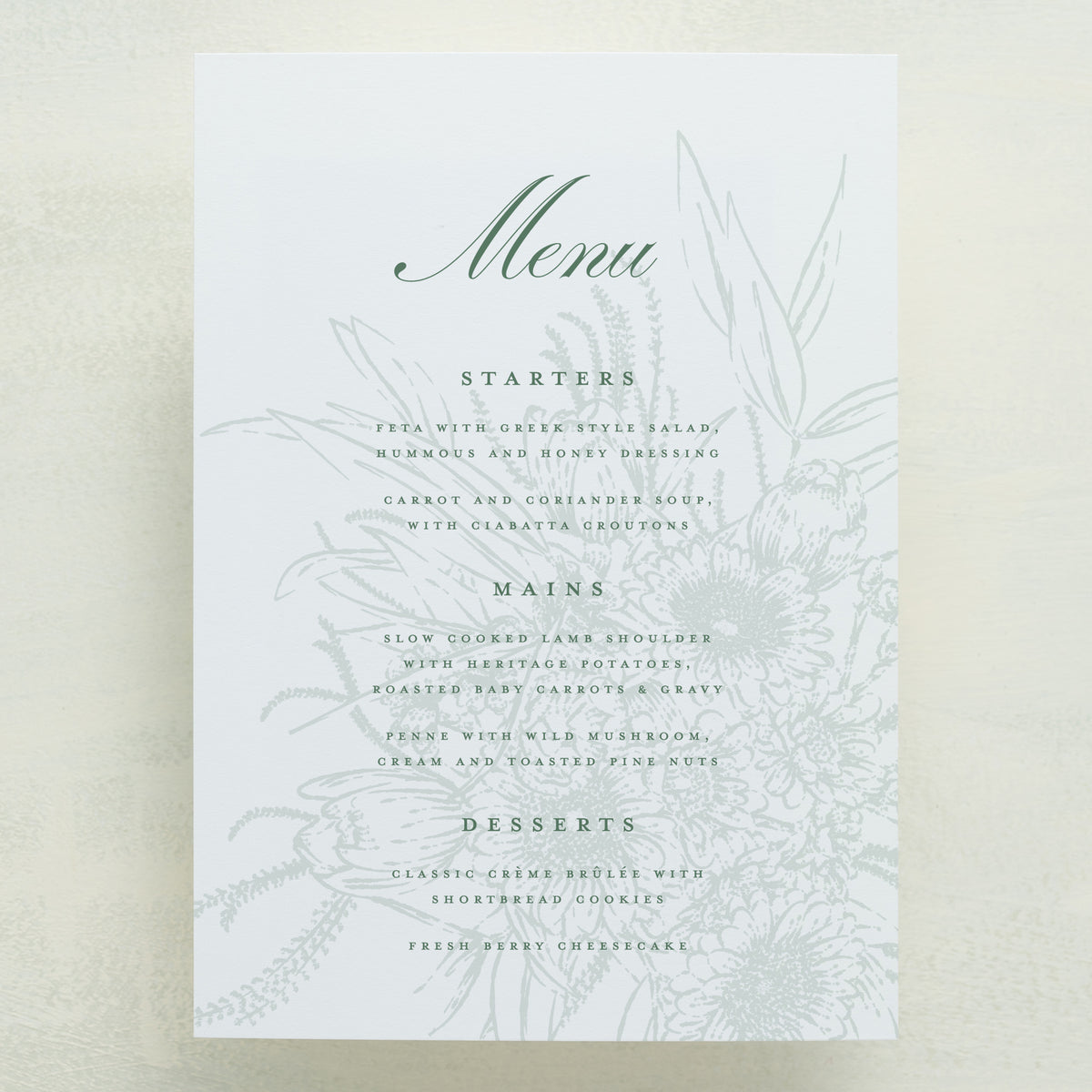 Maison Menu