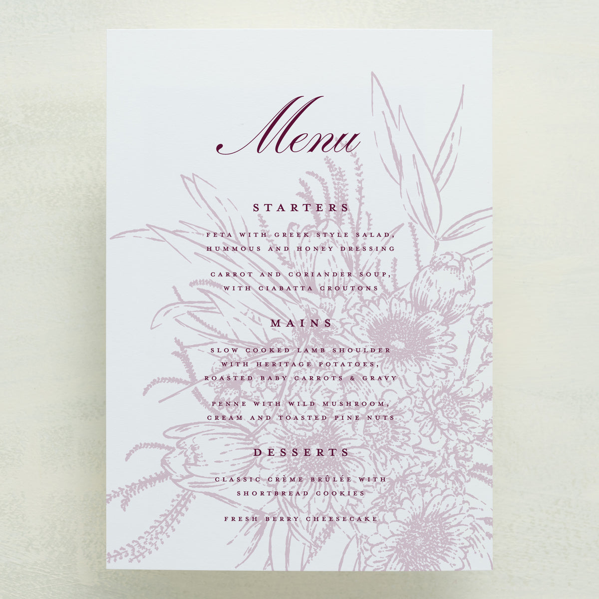 Maison Menu