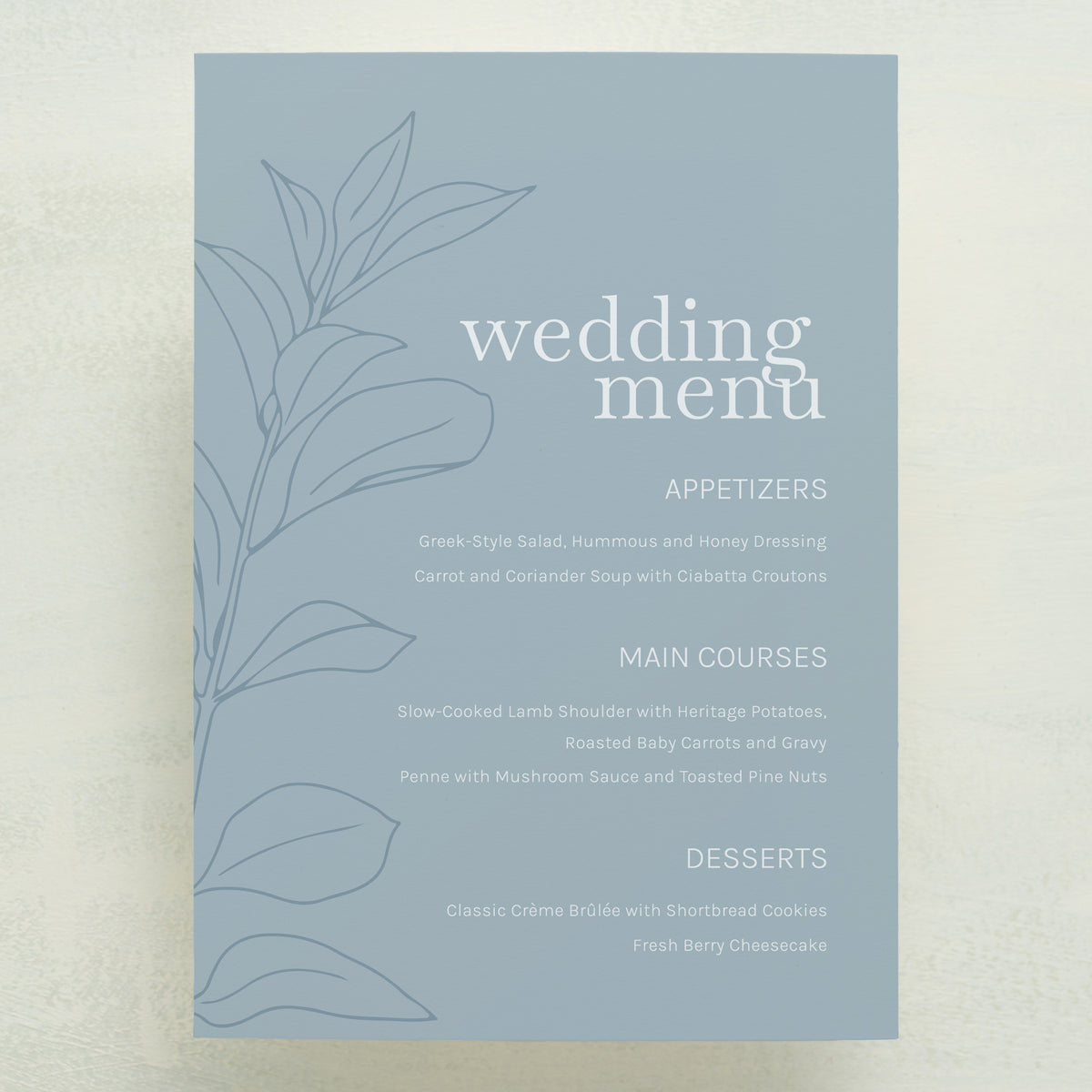 Embellished Menu