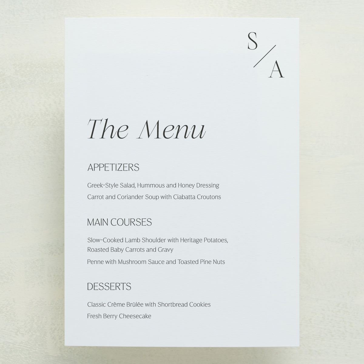 Serendipity Menu
