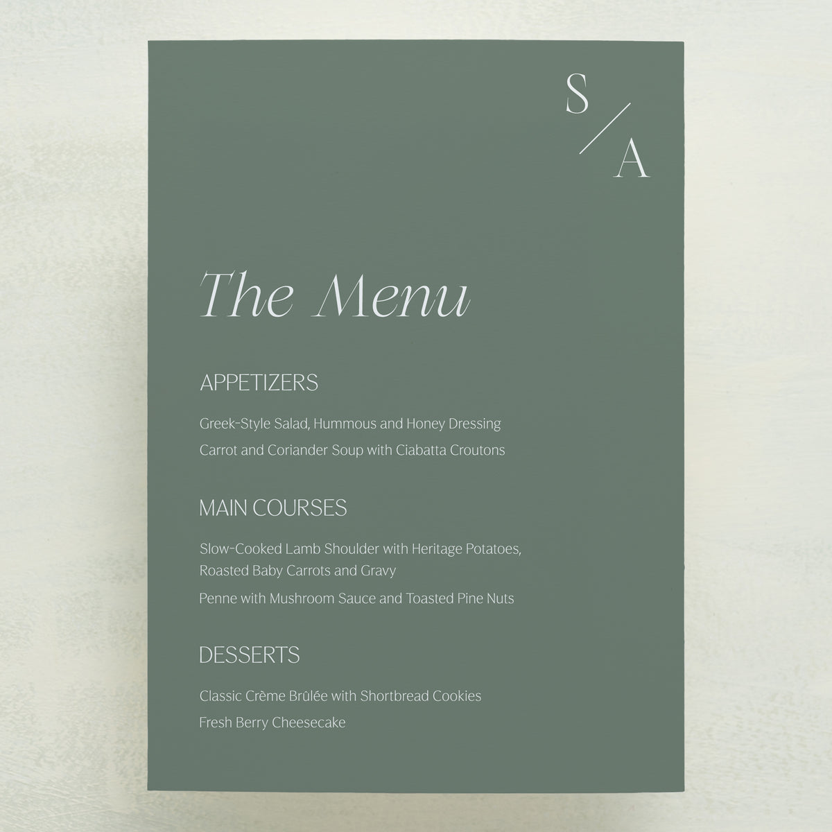 Serendipity Menu