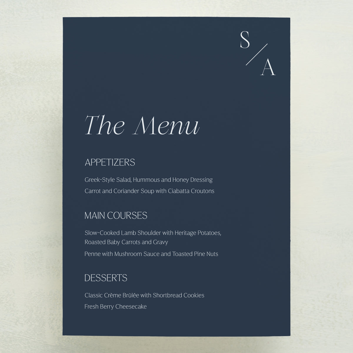 Serendipity Menu