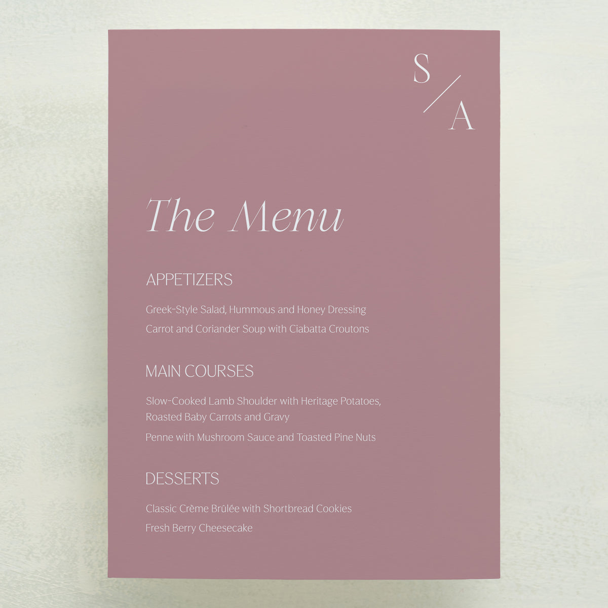 Serendipity Menu