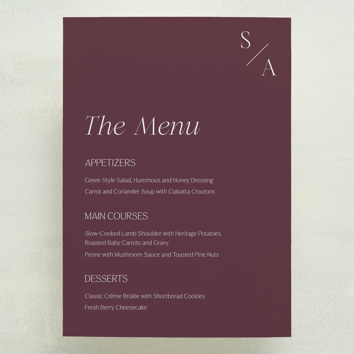 Serendipity Menu