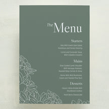 Coming Home Menu