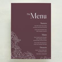 Coming Home Menu
