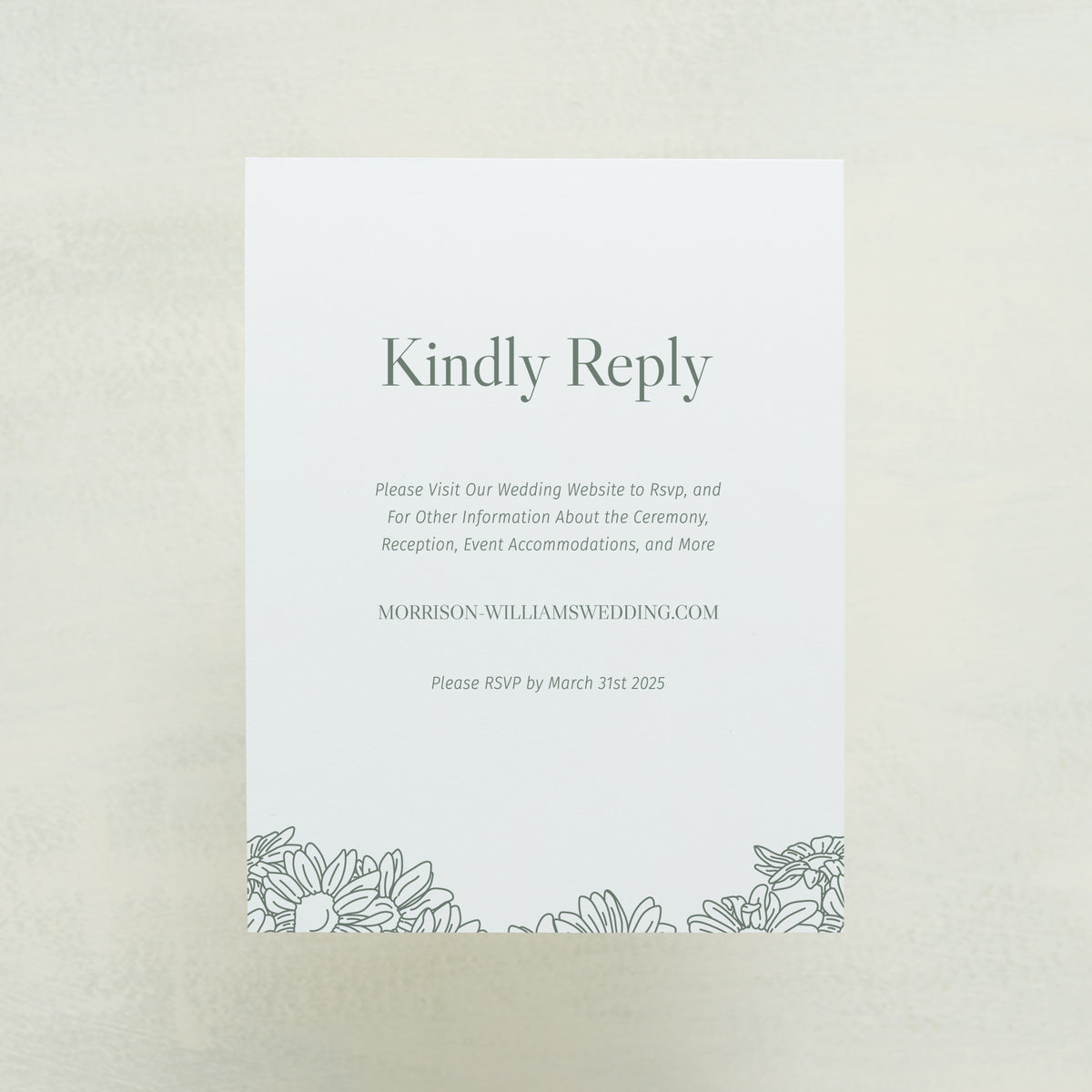 Coming Home Digital RSVP Card