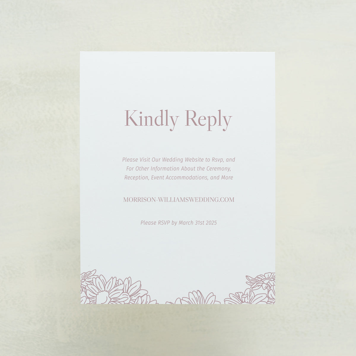 Coming Home Digital RSVP Card