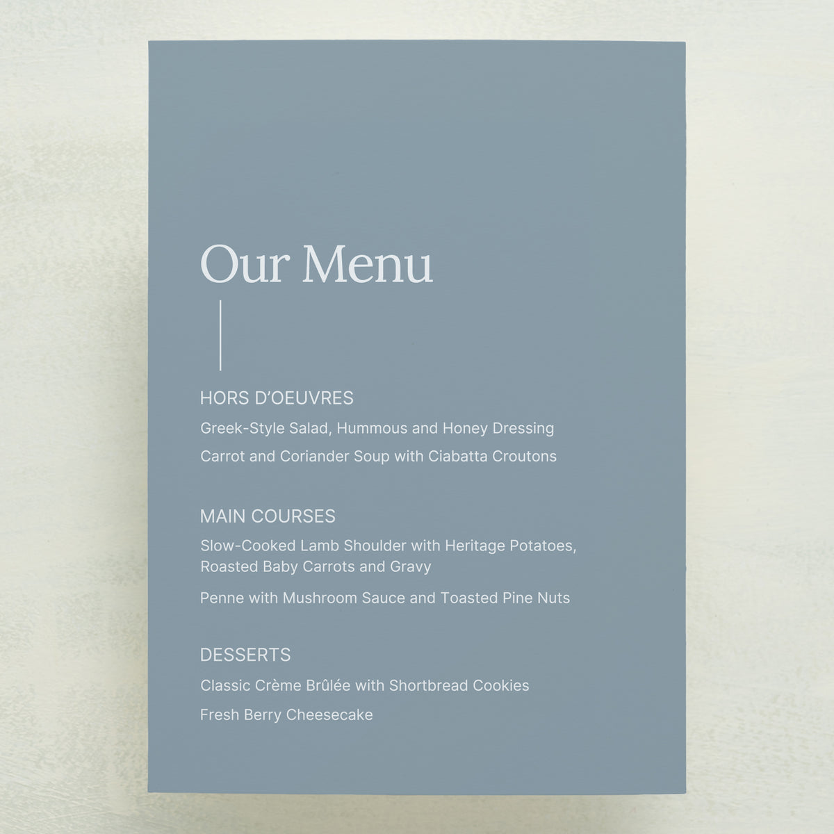 Intention Menu