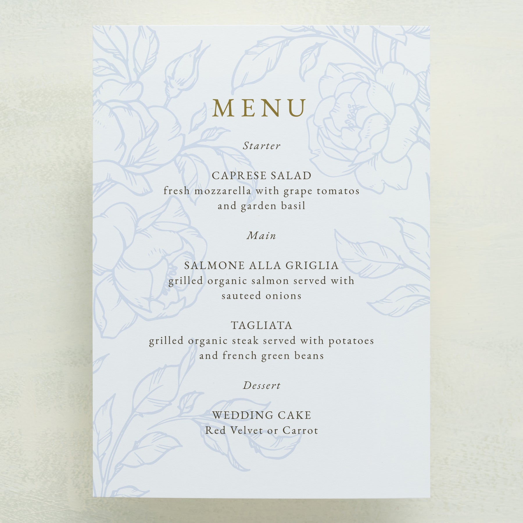 Climbing Roses Menu